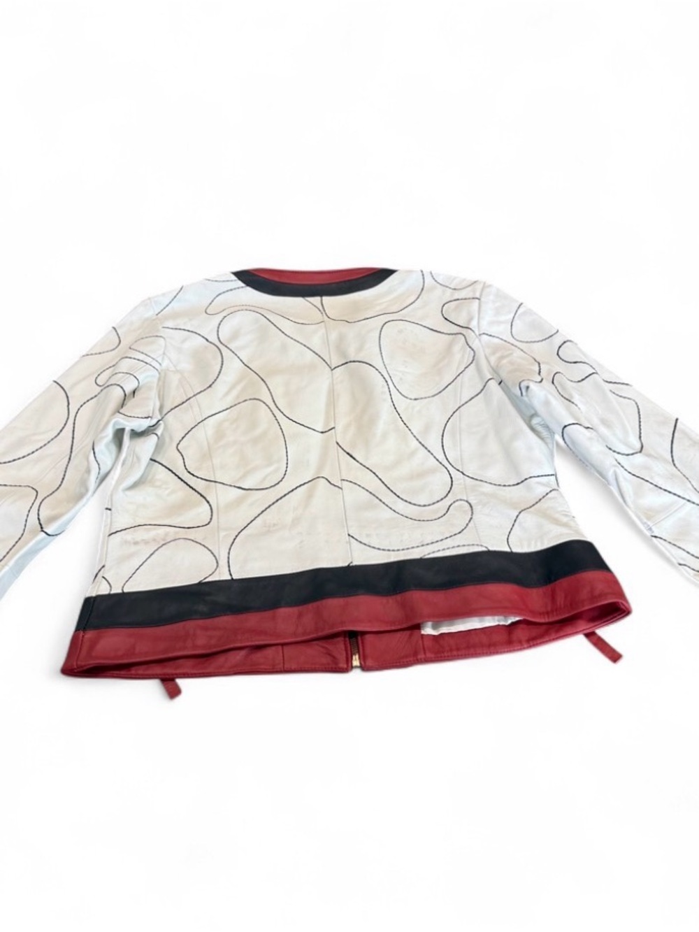 Kids Red & White Patterned Long Sleeve Top